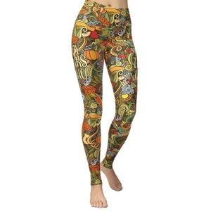 FiercePulse Leggings Happy Thanksgiving Yoga Leggings Size XL